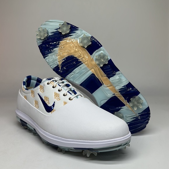 Nike Mens Air Zoom Victory Tour Golf Shoe US Open Gold/Deep Royal CK1213-100 NIB - Picture 6 of 11